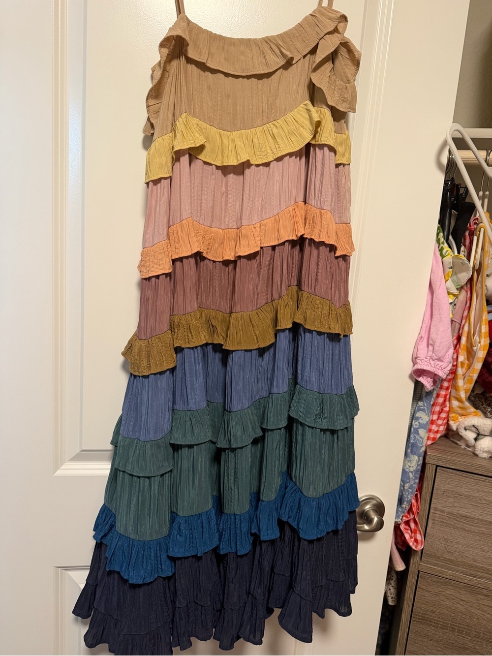 Storia Nude-Tan Slip Dress with Adjustable Straps - Picture 1 of 2